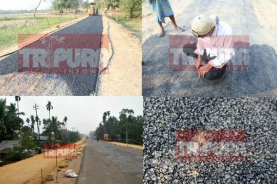 Southeast Asia Gateway, Smooth highway becoming Dream-Projects in left ruled Tripura : Border roads, Double-lane projects remained unsatisfactory